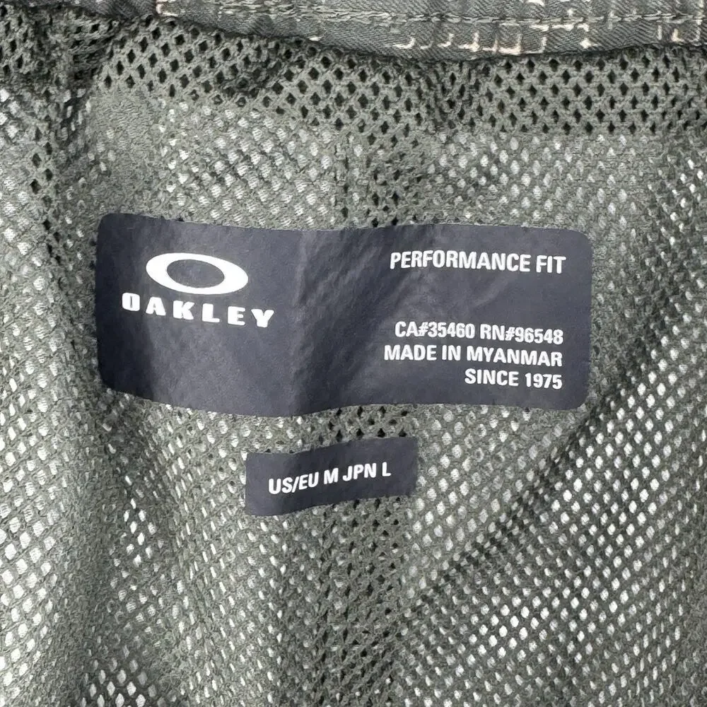 Oakley Crackle 16 RC Board Shorts Men M Camo Green Swim Trunks Beach Shorts